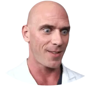 😲 c19b6014 Johnny Sins hói, đàn ông, hài hước, chân dung telegram sticker