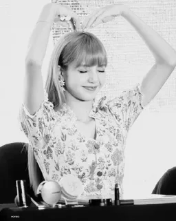 ☠ 75d08f63 Lisa Лиса, Blackpink, Айдол, Kpop, Цветочный, Сердце telegram sticker