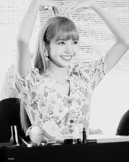 💀 c5a999ce Lisa Лиса, Kpop, Blackpink, сердце, улыбка telegram sticker