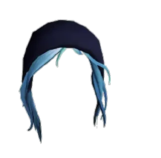 💙 ef472ce8 头发, 蓝发, 假发, Cosplay, 发型, 发饰 telegram sticker