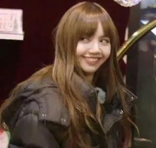 🌼 7de7ef9e Lisa femme, portrait, sourire, K-pop, célébrité, chanteur telegram sticker