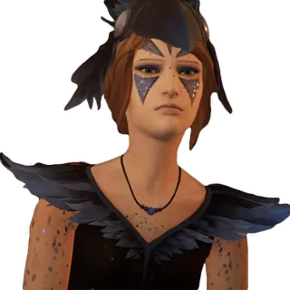 🙃 0b1bb45a Steph Gingrich Life is Strange: True Colors gamer, raven, cosplay, character, videogame telegram sticker