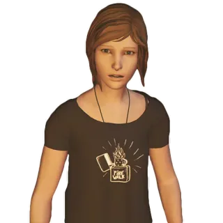 😟 c0e44957 Chloe Price Life is Strange LIES video game, chloe, life is strange, girl, lighter telegram sticker