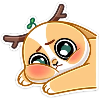 ☹️ 72ea70d7 かわいい, 悲しい, 猫, 動物, カワイイ, ステッカー, 角 telegram sticker