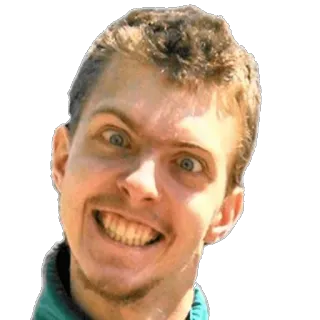 😜 ee3d452d лицо, мужчина, портрет, улыбка, усмешка, человек telegram sticker