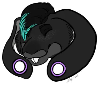 ☺️ a10dec0b animale, coniglietto, coniglio, cartone animato, carino, dormire telegram sticker