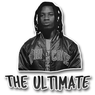 💢 f3fd7e12 THE ULTIMATE sticker, black and white, man, person, jacket whatsapp sticker