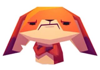 😤 afca102a 만화, 여우, 캐릭터, 동물, 주황색, 나비넥타이 telegram sticker