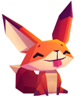 😋 da6c6951 여우, 동물, 귀여운, 만화, 스티커, 주황색, 빨간색 telegram sticker