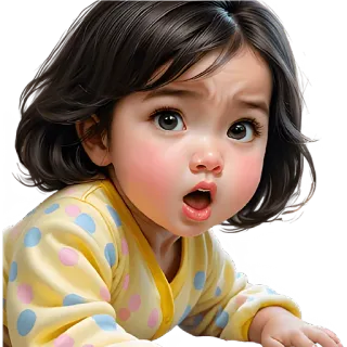 🤢 4a927fc8 baby, cute, toddler, child, cartoon, infant telegram sticker