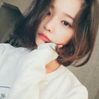 🥂 5c068bd6 wanita, gadis, potret, selfie, korea, asia, berambut cokelat whatsapp sticker