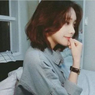 🥂 a9332baa wanita, potret, orang, gadis, asia, kecantikan whatsapp sticker