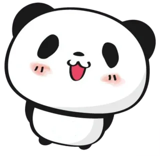 🤩 76840bf5 Панда, Милый, Животное, Мультфильм, Каваий, Наклейка, Клипарт telegram sticker