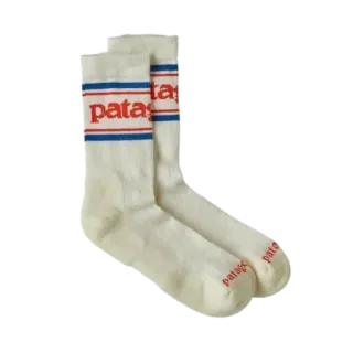 🧦 3a6c4c3b patagonia patagonia, kaus kaki, pakaian, busana, logo, retro, mode whatsapp sticker