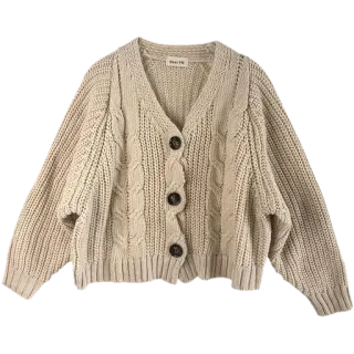 🧦 633e9b7a dear fit cardigan, sweater, pakaian, rajutan, mode whatsapp sticker