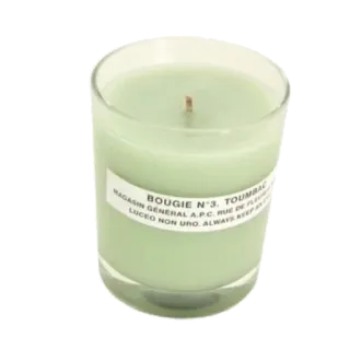 🕯 9d468160 BOUGIE N°3. TOUMBAC
MAGASIN GÉNÉRAL A.P.C. RUE DE FLEURS
LUCEO NON URO. ALWAYS KEEP lilin, lilin aromaterapi, APC, dekorasi rumah, lilin aromaterapi whatsapp sticker