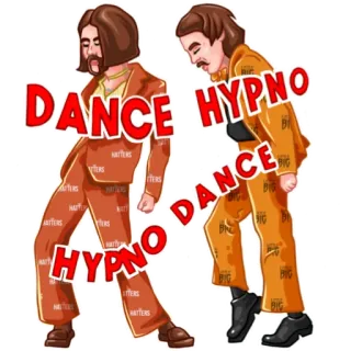 🕺 401714d0 DANCE HYPNO DANCE danse, rétro, disco, années 70, moustaches, personnages telegram sticker