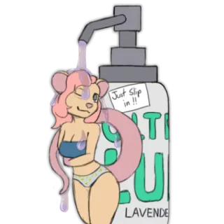 💧 6ae090d1 Just Slip in !! Мультфильм, Сексуальный, Фурри, Животное, Смазка telegram sticker