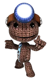 ☝ 221ae334 Sackboy LittleBigPlanet Сэкбой, LittleBigPlanet, видеоигра, персонаж, талисман telegram sticker