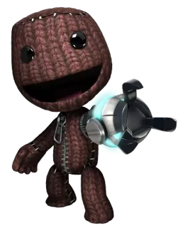 😃 846b3c7e Sackboy LittleBigPlanet Sackboy, LittleBigPlanet, PlayStation, Видеоигра, Персонаж, Милый telegram sticker