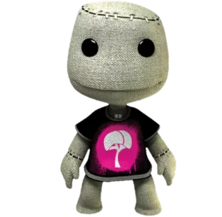 😊 1386a6cd Sackboy LittleBigPlanet видеоигра, sackboy, марионетка, платформер, сшитый whatsapp sticker