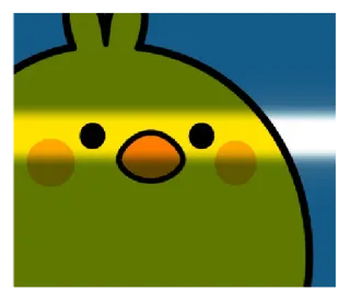 🧐 b252b8e8 uccello, cartone animato, giallo, pollo whatsapp sticker