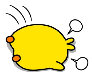 😩 c7457146 anatra, giallo, cartone animato, animale, carino, personaggio, animato whatsapp sticker