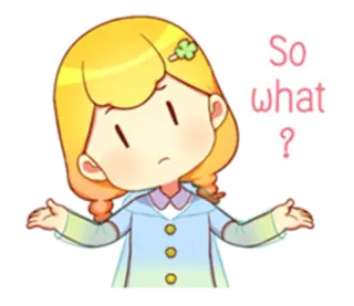 🤷 503d525e So what? 漠不关心, 问题, 耸肩, 卡通, 声明, 表情 telegram sticker