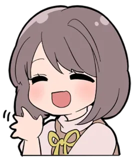 👋 8c6f7c2c 애니메이션, 만화, 여자, 귀여운, 카와이 whatsapp sticker