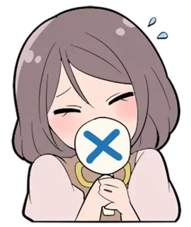 Little cute girl Momo telegram stickers