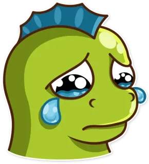 😢 97e0b41e ไดโนเสาร์, เศร้า, ร้องไห้, การ์ตูน, สัตว์เลื้อยคลาน, น้ำตา, อารมณ์ telegram sticker