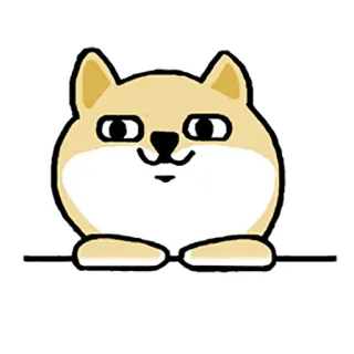 🙂 27eb7651 собака, милый, наклейка, мультик, животное, питомец whatsapp sticker