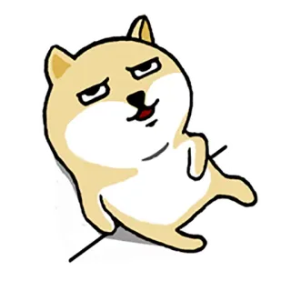 🙁 2efa1462 собака, мультфильм, смешной, мем, животное whatsapp sticker