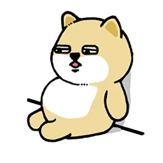 🙁 706aae38 собака, мультфильм, милый, смешной, стикер, мем whatsapp sticker