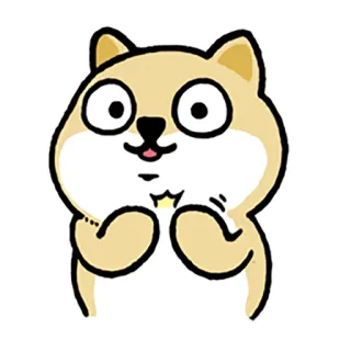 👏 d2088ac1 собака, милый, животное, каваий, счастливый, мультфильм whatsapp sticker