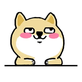 😍 ef6b4fb0 собака, сиба ину, милый, животное, мем, питомец whatsapp sticker