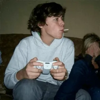 🍩 5be07f90 Persona, Gaming, Mando, Casual, Adolescente telegram sticker