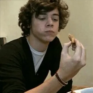🍩 97216bfd Harry Styles harry styles, galleta, comiendo, cantante, one direction telegram sticker