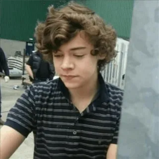 🍩 a046f544 Harry Styles harry styles, one direction, cantante, pelo rizado, celebridad, músico telegram sticker