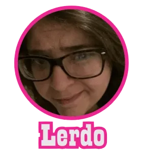 😓 790a5dd0 Lerdo ritratto, donna, occhiali, Lerdo telegram sticker