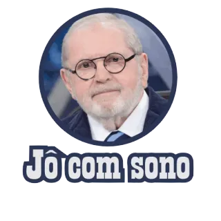 😴 f380869b Jô Soares Jô com sono Jô Soares, brasiliano, televisione, stanco, assonnato telegram sticker