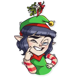 Santa's Little Helper telegram stickers