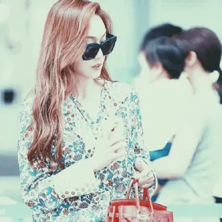 🗽 216e498c Frau, Sonnenbrille, Mode, Stil, Flughafen, Reise, Tasche whatsapp sticker