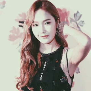 🖲 91b17765 Frau, Porträt, Person, Blumen, Stil whatsapp sticker