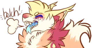 👌 7817d3c5 blech! 卡通, 动物, 狗, 可爱, 搞笑, 呸, 表情 telegram sticker