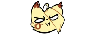 😐 e63bd887 卡通, 猫, 脾气坏, 搞笑 telegram sticker