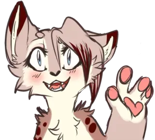 😺 f7ad9fe4 卡通, 猫, 可爱, 动物, 毛茸茸, 角色 telegram sticker