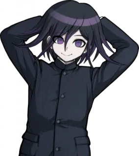 😏 314421be Kokichi Oma Danganronpa อนิเมะ, ดันกันรอนปะ, โคคิจิ, โอวมะ whatsapp sticker