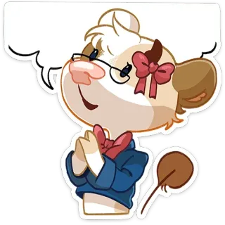 🙏 bb6072b0 cartone animato, animale, carino, kawaii, adesivo telegram sticker