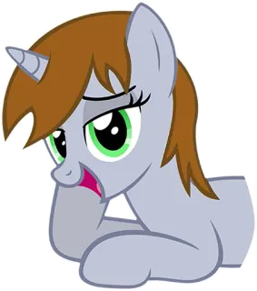 😏 23e0cd0c pony, cartoon, animal, sticker, cute telegram sticker